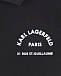 Черная футболка-поло с логотипом Karl Lagerfeld kids | Фото 3