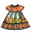 Поплиновое платье с принтом &quot;carretto&quot; Dolce&Gabbana | Фото 3