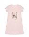 Ночная рубашка с принтом девочка с щенком, розовая Story Loris | Фото 1