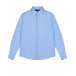 Голубая рубашка в мелкий ромбик Dal Lago | Фото 1