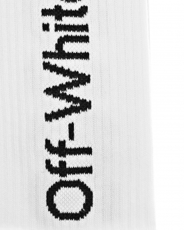 Белые носки с черным логотипом Off-White Белый, арт. OGRA001S22KNI0010110 | Фото 2