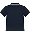 Синяя футболка-поло с логотипом Emporio Armani | Фото 3