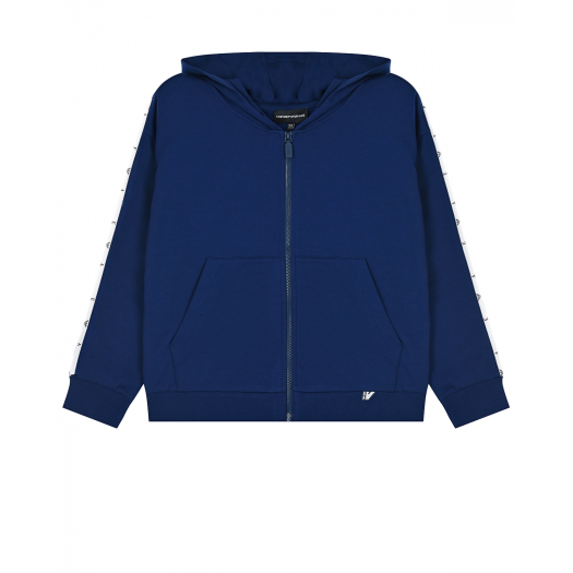 Спортивная куртка синего цвета Emporio Armani | Фото 1