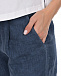 Темно-синие зауженные брюки 120% Lino | Фото 6