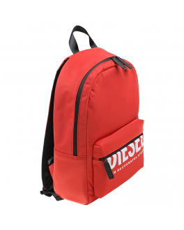 Красный рюкзак с белым лого, 46x34x11 см Diesel Красный, арт. J00405 P3329 H3267 | Фото 2