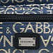 Сумка поясная жаккард сплошной логотип, темно - синяя Dolce&Gabbana | Фото 4