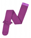 Фиолетовые колготки с кружевной оборкой