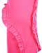 Розовое платье с рюшами IL Gufo | Фото 3