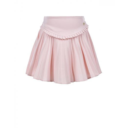 Розовая юбка с фигурной кокеткой Tartine et Chocolat | Фото 1