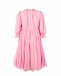 Розовое шелковое платье с аппликацией Dolce&Gabbana | Фото 2