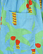 Бирюзовая юбка с принтом &quot;пальмы&quot; Stella McCartney | Фото 4
