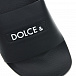 Черные шлепки с белым логотипом Dolce&Gabbana | Фото 6