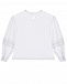 Белая блуза полосками на рукавах Brunello Cucinelli | Фото 2