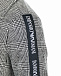 Серый пиджак в клетку из трикотажа Emporio Armani | Фото 4