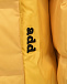 Желтая стеганая куртка с капюшоном ADD | Фото 3