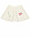 Джинсовые шорты с вышитым лого, белые Emporio Armani | Фото 2
