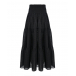 Черная юбка с поясом на резинке Dan Maralex | Фото 1