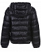 Черная стеганая куртка с контрастной вставкой Moncler | Фото 2