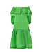 Зеленое платье с оборкой Parosh | Фото 5