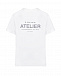 Белая футболка с принтом &quot;Atelier&quot; 5 Preview | Фото 6