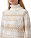 Кремовый свитер со скандинавским узором Panicale | Фото 8