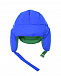 Двухстронняя шапка-ушанка, синий/зеленый Yves Salomon | Фото 6