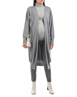 Серые брюки для беременных в синюю клетку Pietro Brunelli Серый, арт. PN0178 PL0480 GRPR | Фото 2