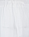 Белые брюки с поясом на кулиске 120% Lino | Фото 6