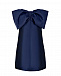 Синее платье с декоративным бантом Monnalisa | Фото 3
