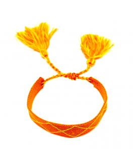 Оранжевый браслет с кисточками Tais , арт. BRS 3-2 | Фото 2