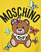 Желтая футболка с принтом &quot;Медвежонок&quot; Moschino | Фото 3