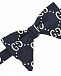 Синий галстук-бабочка с логотипом GUCCI | Фото 4