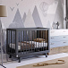 Кроватка для новорожденного, модель Aria темно-серая Lilla | Фото 2