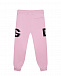 Розовые спортивные брюки с лого по бокам Dolce&Gabbana | Фото 2