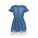 Джинсовое платье с ажурной вышивкой Ermanno Scervino | Фото 1