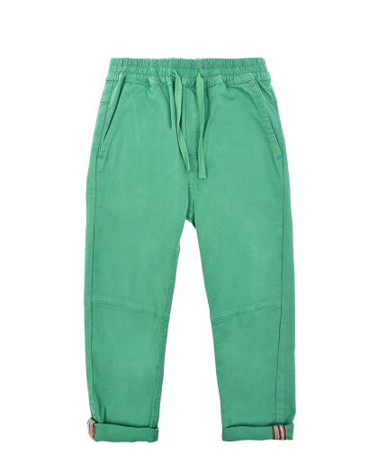 Зеленые поплиновые брюки  | Фото 1
