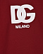 Свитшот с белым лого, бордовый Dolce&Gabbana | Фото 3