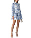Платье льняное со сплошным принтом &quot;Майолика&quot; Positano Couture | Фото 3