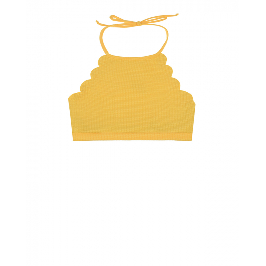 Желтый топ с волнистыми краями Marysia | Фото 1