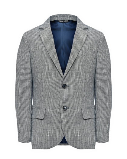 Пиджак однобортный серый, текстурная ткань Antony Morato | Фото 1