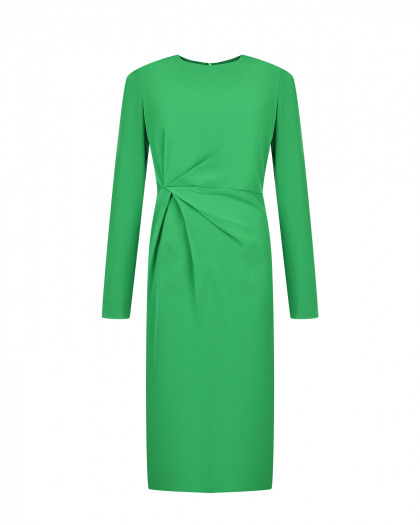 Зеленое платье с драпировкой Parosh | Фото 1