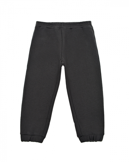 Черные спортивные брюки с вышивкой GUCCI | Фото 1