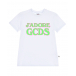 Белая футболка с надписью &quot;Jadore&quot; GCDS | Фото 1