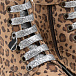 Кожаные ботинки с леопардовым принтом Monnalisa | Фото 6