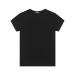 Черная футболка с логотипом в тон Karl Lagerfeld kids | Фото 1