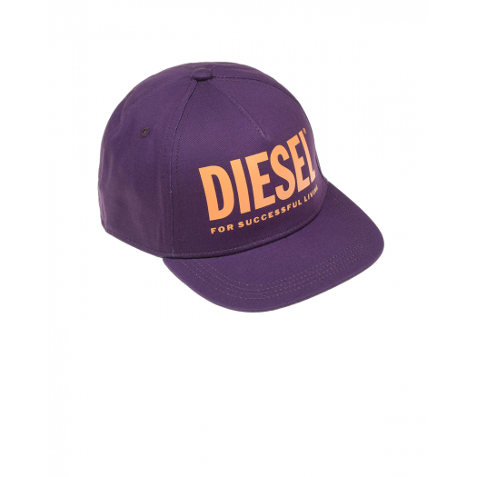 Фиолетовая бейсболка с логотипом Diesel | Фото 1