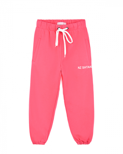 Розовые спортивные штаны с принтом nz shtani Natasha Zinko | Фото 1