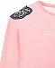 Розовая толстовка с вышивкой пайетками Karl Lagerfeld kids | Фото 4
