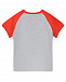 Серая футболка с красными рукавами Moschino | Фото 2