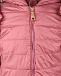 Бордовая стеганая куртка с рюшами Monnalisa | Фото 4